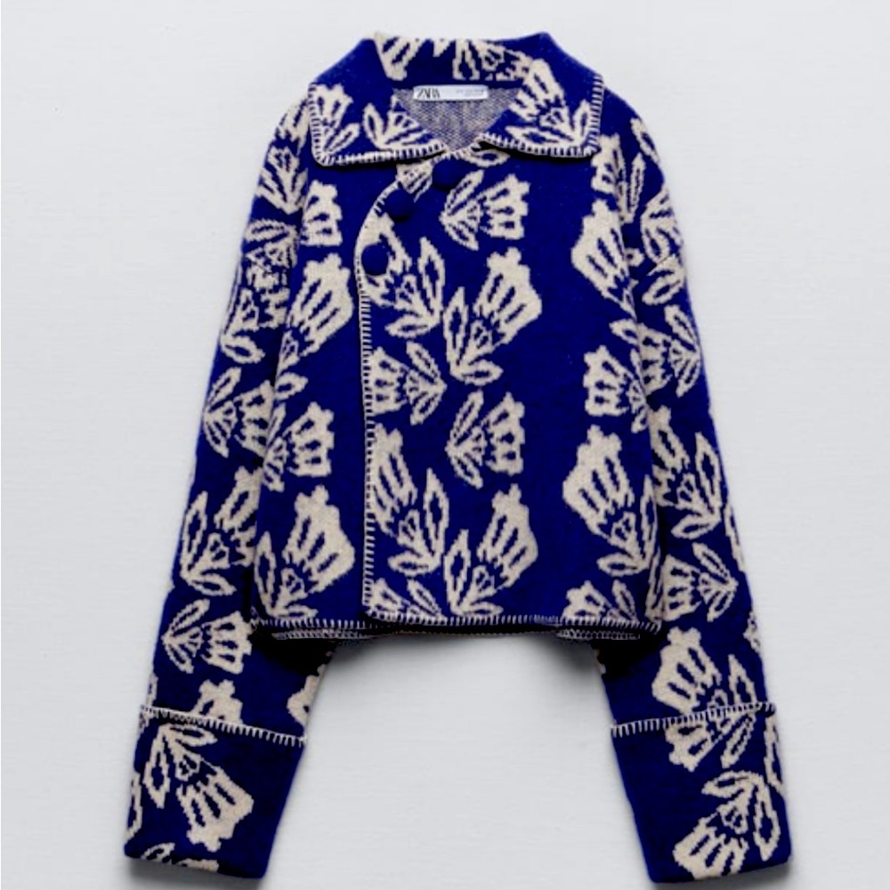 Very beat and unique Zara cardigan